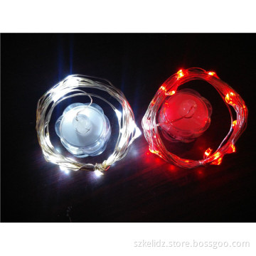 2017 Mini Waterproof Button Battery Operated Copper Wire String Fairy Light For Bottle Decoration